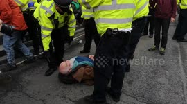 Extinction Rebellion Protestors Get Arrested By The Police In Whitehall