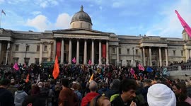 Extinction Rebellion Protestors Talk About How They Will Move Forward As They Gather In Trafalgar Square