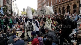 Extinction Rebellion activist protest In Whitehall