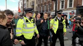 Guardian newspaper columnist George Monbiot arrested at Extinction Rebellion protest in London
