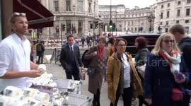 Make toilet paper great again!  Donald Trump loo rolls go on sale with the State Opening of Parliament underway in London