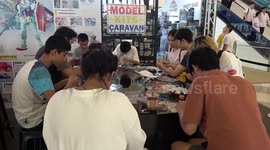 Gundam robots displayed in Bangkok as popular sci-fi series marks 40 year anniversary
