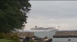 Bomb cyclone forces two cruise ships to wait off coast of Massachusetts
