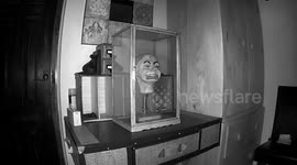 Haunting moment Second World War ventriloquist doll BLINKS caught on camera