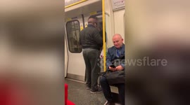 Singer serenades London subway car with 'Livin' on a Prayer' and other riders can't help joining in