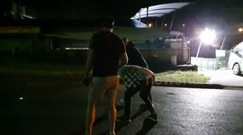 Kenzieee tasks down while racing teammate Ali after a few