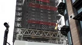 Extinction Rebellion protester dressed as Boris Johnson climbs Big Ben