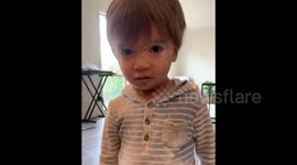 Two-year-old culprit leaves US kitchen covered in flour
