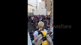 Chilean protesters invade metro station over price-hikes