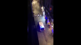 Police vehicles smash through Barcelona protesters' barricades on La Rambla