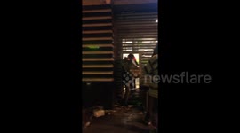 Protesters filmed looting supermarket in Chilean capital