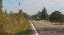 Warren county roll over and tanker leakage road shut down