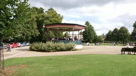 Bandstand, Cheltenham, brass band