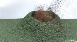 YouTuber creates volcano-like reaction using mixture of volatile chemical compounds