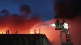 Firefighters battle international Convention centre blaze in Auckland NZ