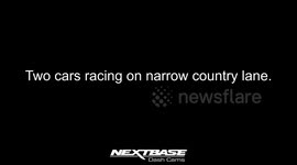 Close call on narrow country lane