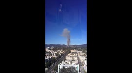 Palisades Fire: Time-lapse of Brush Fire Starting, Los Angeles