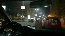 Night Street View Camera Records Street Scene