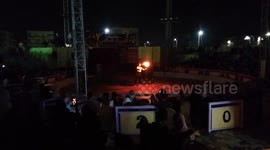 Under Taker Survive Fire Show In World Circus