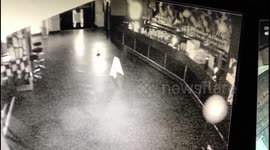 Spooky CCTV captures what appears to be a poltergeist in a deserted nightclub