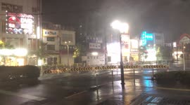 Typhoon Faxai lashes Tokyo with strong wind and torrential rain