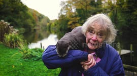 Meet the animal-loving UK pensioner who has spent her life raising otters
