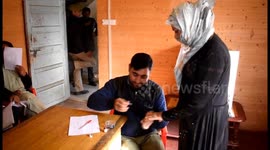 The council polls began amid tight security in the state of Jammu and Kashmir in India