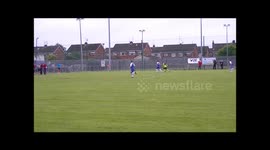 Brilliant chipped non league goal