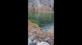 Rainbow lake Heaven on earth