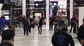 Kanye West seen at New York's World Trade Center for Jimmy Kimmel performance