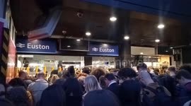 London Euston station closed