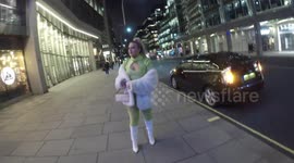 Singer Tallia Storm arrives at London Halloween event
