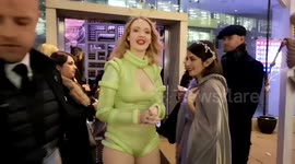 Victoria Clay and Made In Chelsea's Nicola Hughes, Tiffany Watson and Lucy Watson arrive at London Halloween party