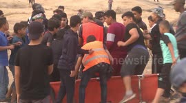 Dozens of demonstrators injured in clashes with Israeli soldiers at Gaza border