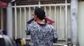 Making tea at Chatujak weekend market in Bangkok.