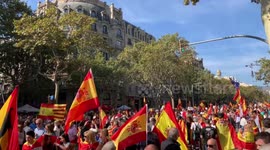 Demonstrations from pro-Spain supporters