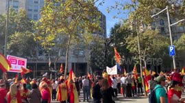 Demonstrations in Barcelona pro-Spain