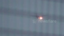 Turboprop Battles Against Strong Crosswind during Landing at Bristol Airport