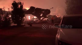 More video from fire disaster at Soda Rock Winery in Sonoma County CA #kincadefire Kincade Fire