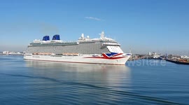 P&O cruise ship Britannia returns to Southampton after refit
