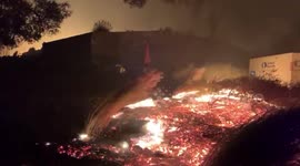 More fire disaster video from Fieldstone Winery Fire in Sonoma County Ca part of the Kincade Fire #kincadefire firestorm