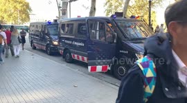 Police is ready in Barcelona