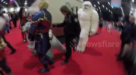 Awesome Wampa Cosplay From Star Wars At The MCM Comic Con In London