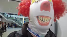 Comedian Rebecca Adams (With Her Friend Oli London) Gets Pranked With Jump Scares  At The MCM Comic Con