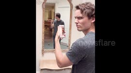 Magician baffles internet with selfie video in front of mirror
