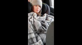 Toddler tears for hug from stranger