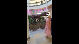Run away from the dinosaur