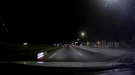 Dashcam captures explosion on Los Angeles highway that caused Getty fire