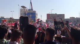 Iraqi protesters sing along to 'Baby Shark' amid the country's recent violence