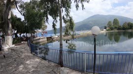 scenic view of a lake on a Greek island